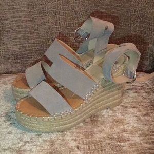 Gray Dolce Vita espadrilles wedges